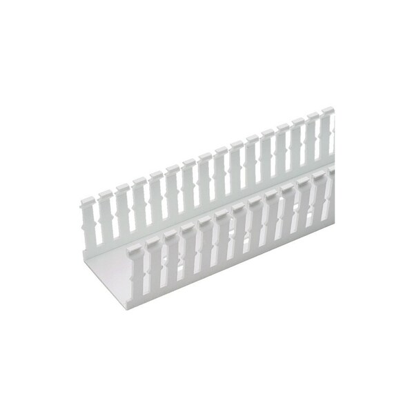 Panduit 1" X 2" WIRING DUCT TYPE F, SLOTTED SIDEWALL WHITE, 6FT LENGTHS ROHS F1X2WH6